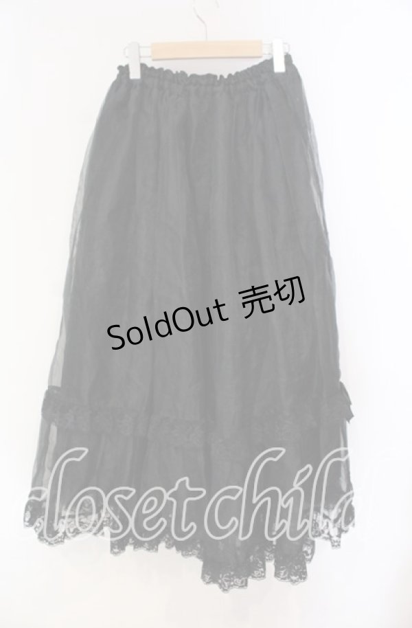 画像3: metamorphose / オーガンジーロングパニエ  クロ O-25-10-28-039-ME-SK-IG-OS (3)