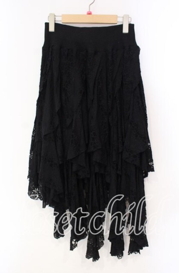 画像1: PUNK RAVE / Gothic Black Irregular Skirt イレギュラースカート  ブラック O-25-10-28-047-PU-SK-IG-OS (1)