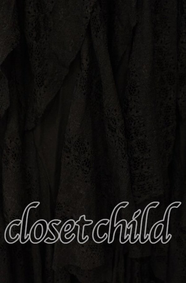 画像2: PUNK RAVE / Gothic Black Irregular Skirt イレギュラースカート  ブラック O-25-10-28-047-PU-SK-IG-OS (2)