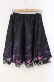 画像1: NieR Clothing / チュール付きMINI SKIRT【Butterfly】スカート  ブラック×パープル系 O-25-10-28-048-PU-SK-IG-OS (1)
