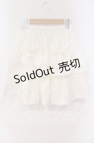 画像: axes femme POETIQUE / フリルミニスカート M シロ O-25-10-28-050-AX-OP-OW-OS