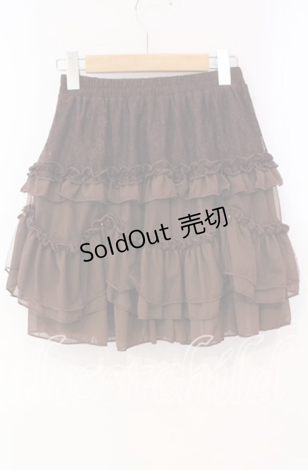 画像3: axes femme / チュチュ風チュールスカパン F ブラウン O-25-10-28-052-AX-SK-OW-OS (3)