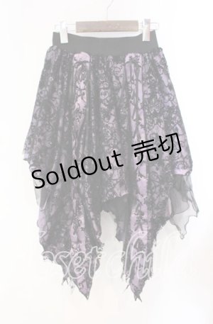画像: GOTH他 / ランダムスカート  ブラック×パープル O-25-10-28-056-GO-SK-IG-OS
