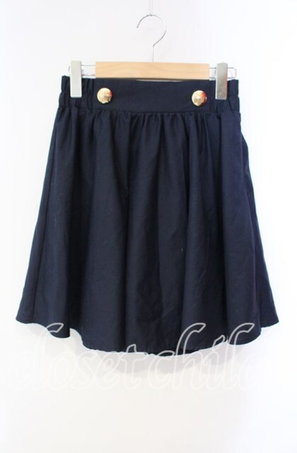画像1: Blue rouge / バックティアードミニスカート  ネイビー O-25-10-28-058-CA-SK-IG-OS (1)