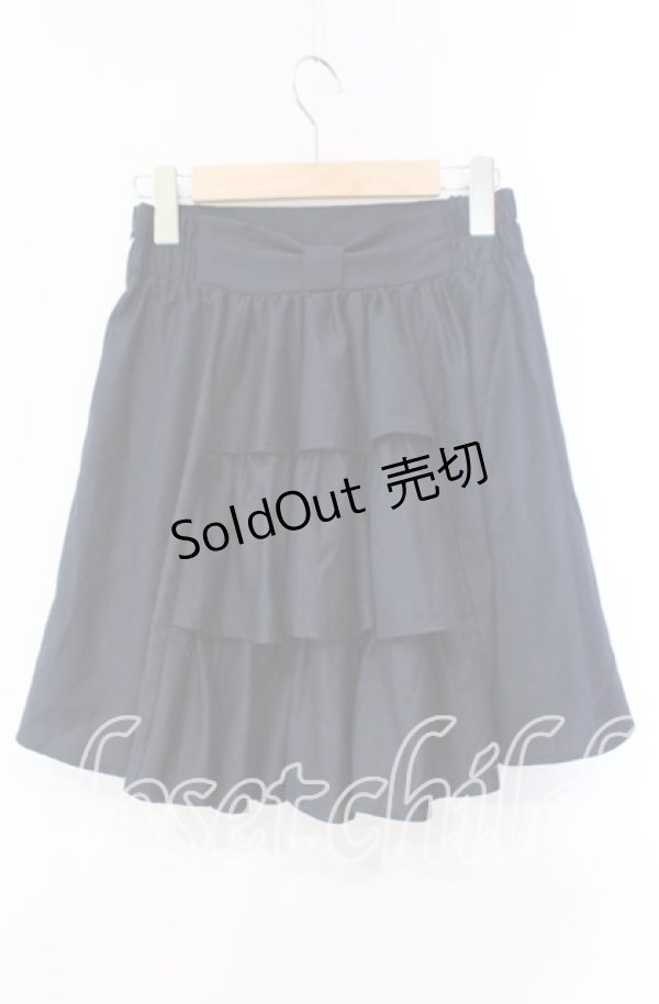 画像2: Blue rouge / バックティアードミニスカート  ネイビー O-25-10-28-058-CA-SK-IG-OS (2)