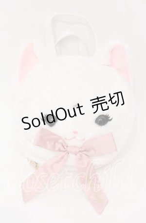 画像: Angelic Pretty / Milk Catフェイス3-wayバッグ  シロ O-25-10-28-005-AP-BG-IG-ZT1029P