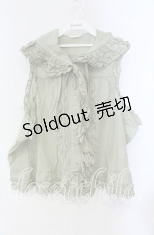 画像: PINK HOUSE / フード付きブラウス【お直しあり】  グリーン O-25-10-28-062-LO-BL-IG-OS