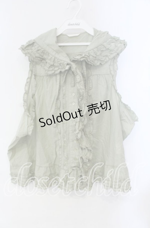 画像1: PINK HOUSE / フード付きブラウス【お直しあり】  グリーン O-25-10-28-062-LO-BL-IG-OS (1)