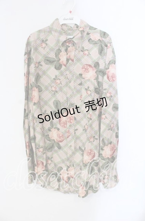 画像1: MEN'S KANEKO ISAO / ローズチェックシャツ  ピンク O-25-10-28-064-LO-BL-IG-OS (1)