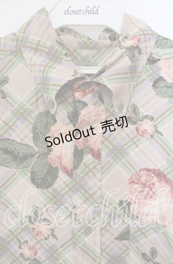 画像2: MEN'S KANEKO ISAO / ローズチェックシャツ  ピンク O-25-10-28-064-LO-BL-IG-OS (2)