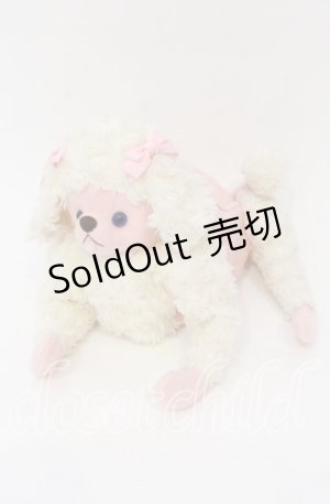 画像: BABY,THE STARS SHINE BRIGHT / プードルのプーチBAG バッグ  アイボリー×ピンク×青目 O-25-10-28-006-BA-BG-IG-OS