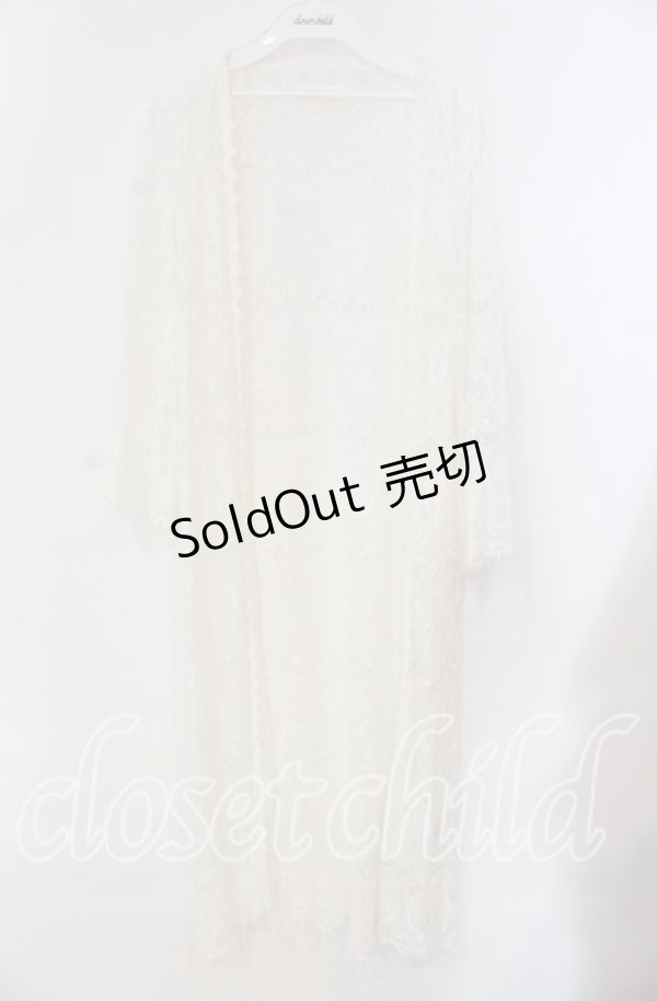 画像1: LIZ LISA / 総レーストッパーカーディガン  シロ O-25-10-28-085-LO-TO-IG-OS (1)