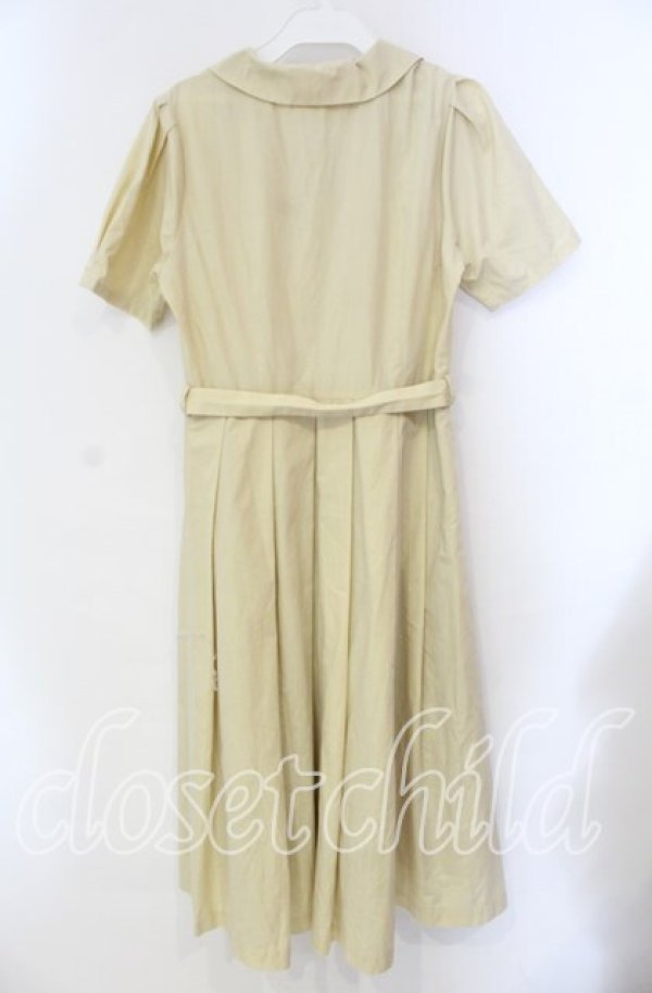 画像3: an another angelus / スカラップ開衿シャツワンピース  イエロー O-25-10-28-087-CA-OP-IG-ZT512 (3)