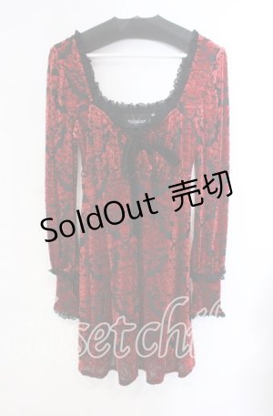 画像: KILL STAR / ETARNAL TORMENT MINI DRESS ドレス XS レッド×ブラック O-25-10-28-089-SL-OP-IG-OS