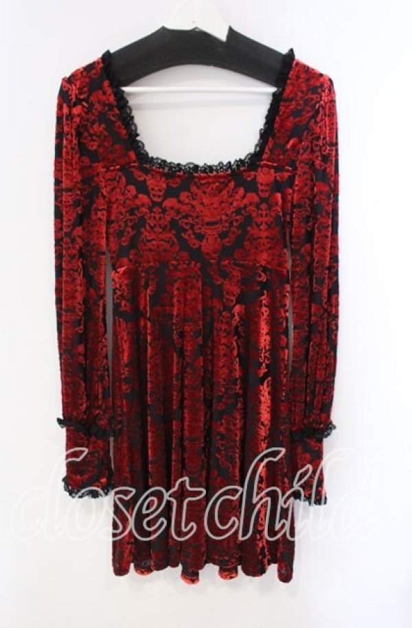 画像3: KILL STAR / ETARNAL TORMENT MINI DRESS ドレス XS レッド×ブラック O-25-10-28-089-SL-OP-IG-OS (3)