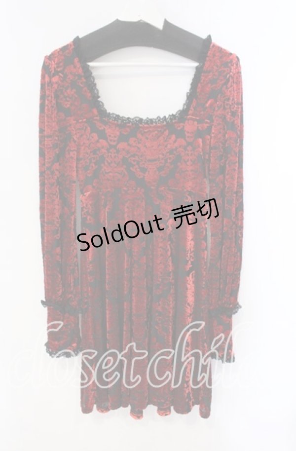 画像3: KILL STAR / ETARNAL TORMENT MINI DRESS ドレス XS レッド×ブラック O-25-10-28-089-SL-OP-IG-OS (3)