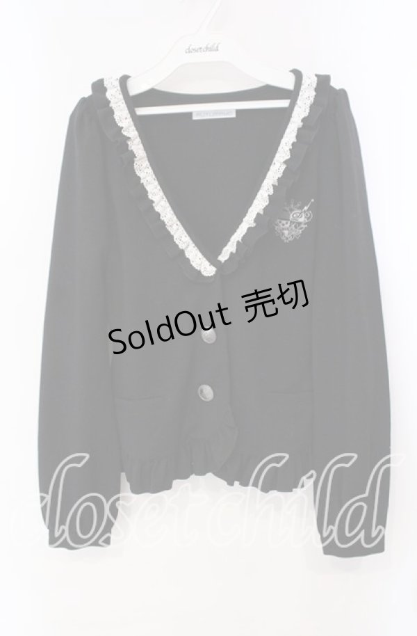 画像1: PUTUMAYO / Plasmagica・自作じゃないにゃ♪ジャケット  ブラック×ホワイト O-25-10-28-093-PT-JA-IG-OS (1)