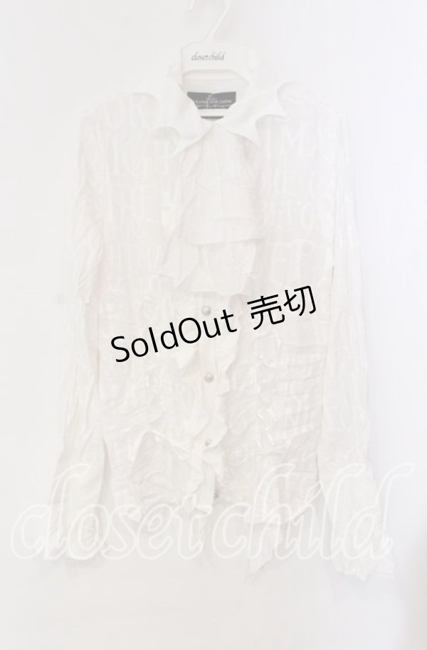 画像1: h.NAOTO / ナイトメアー・ビフォア・クリスマス ブラウス M ホワイト O-25-10-28-094-HN-BL-IG-OS (1)