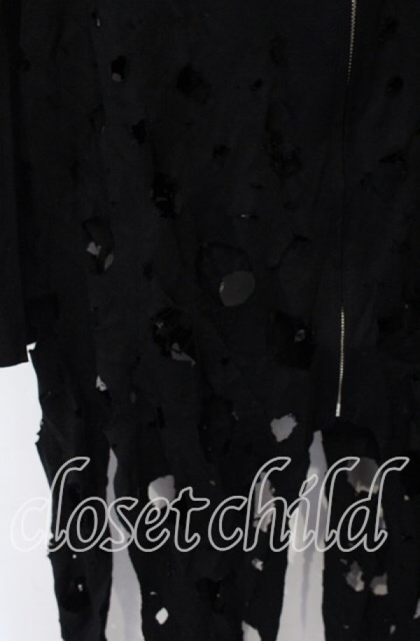 画像2: STIGMATA / クラッシュダメージパーカー  ブラック O-25-10-28-096-GO-TO-IG-OS (2)