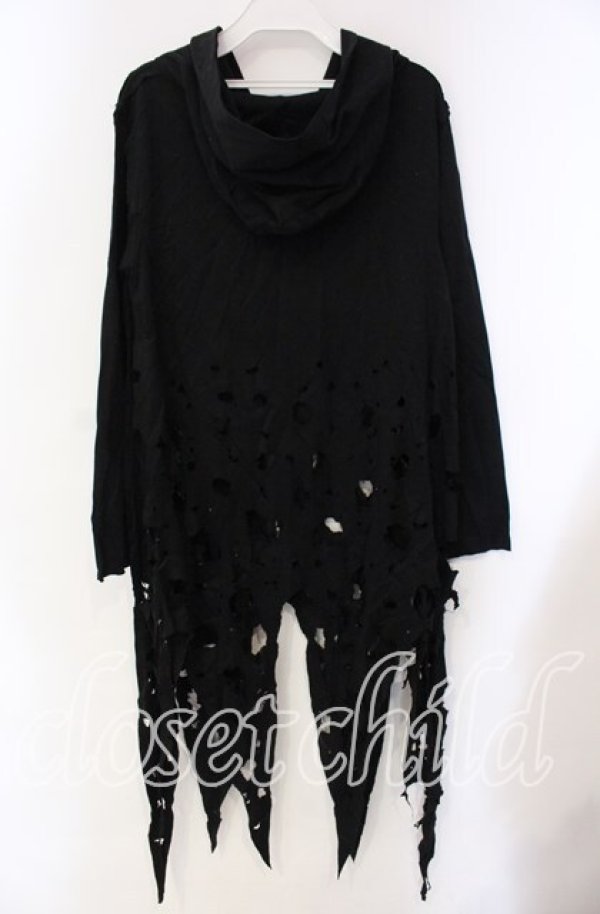 画像3: STIGMATA / クラッシュダメージパーカー  ブラック O-25-10-28-096-GO-TO-IG-OS (3)