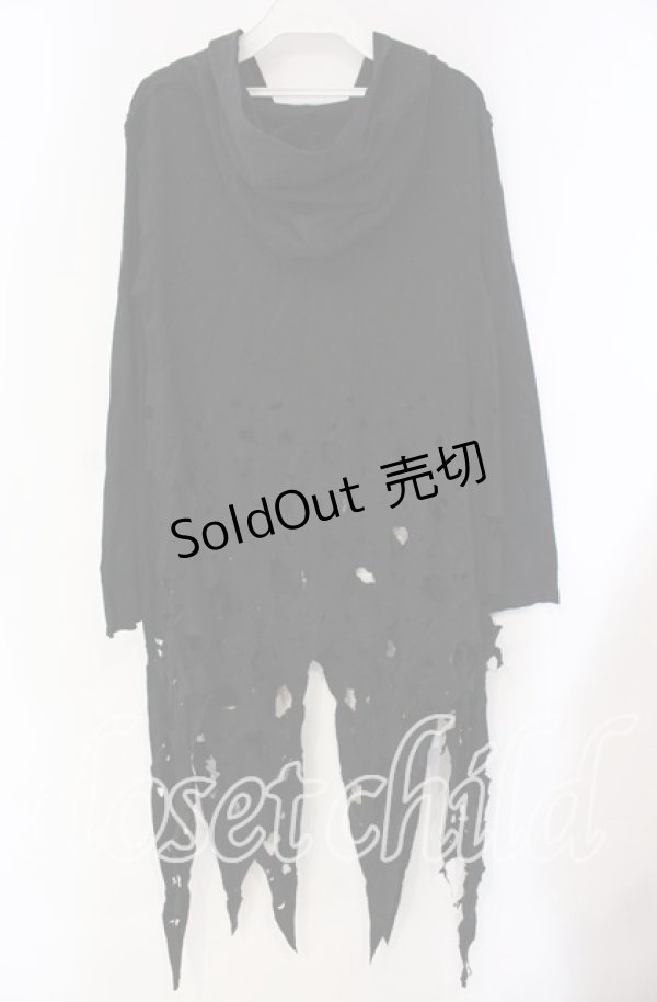 画像3: STIGMATA / クラッシュダメージパーカー  ブラック O-25-10-28-096-GO-TO-IG-OS (3)