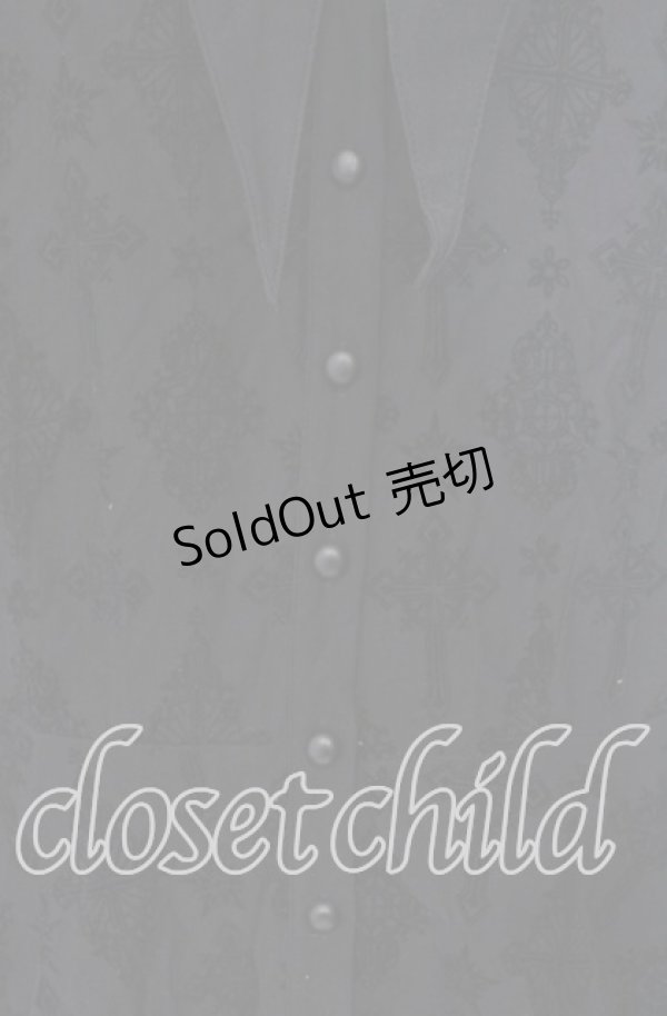 画像2: KILL STAR / Vanda Flocked Collar Dress ドレス  ブラック O-25-10-28-097-SL-OP-IG-OS (2)