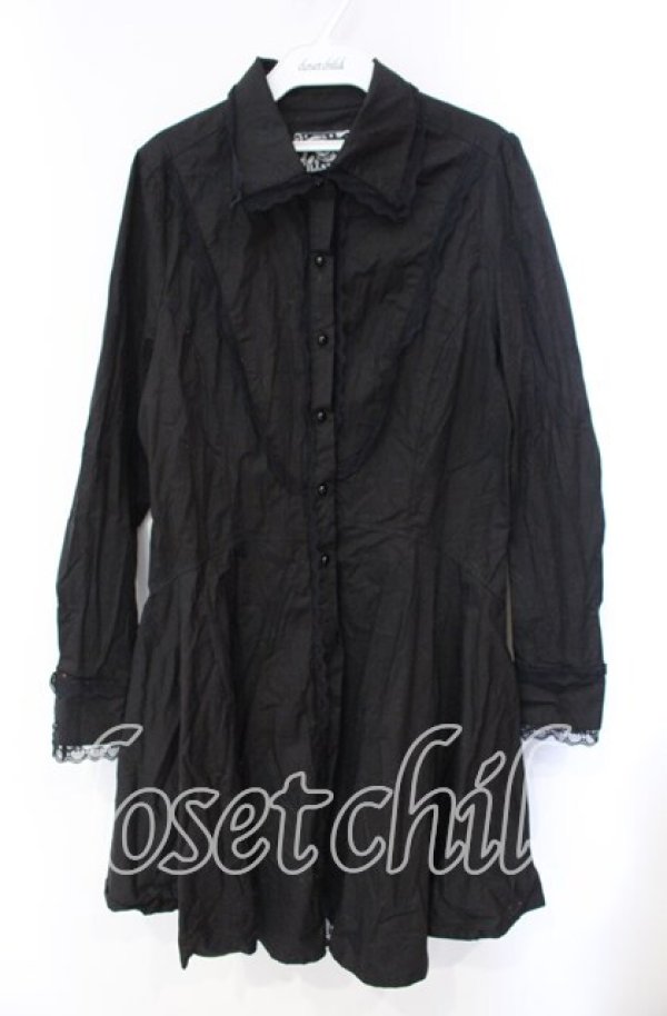 画像1: KILL STAR / Gothic Black Button-Up Corset Dress ドレス XL ブラック O-25-10-28-099-SL-OP-IG-OS (1)