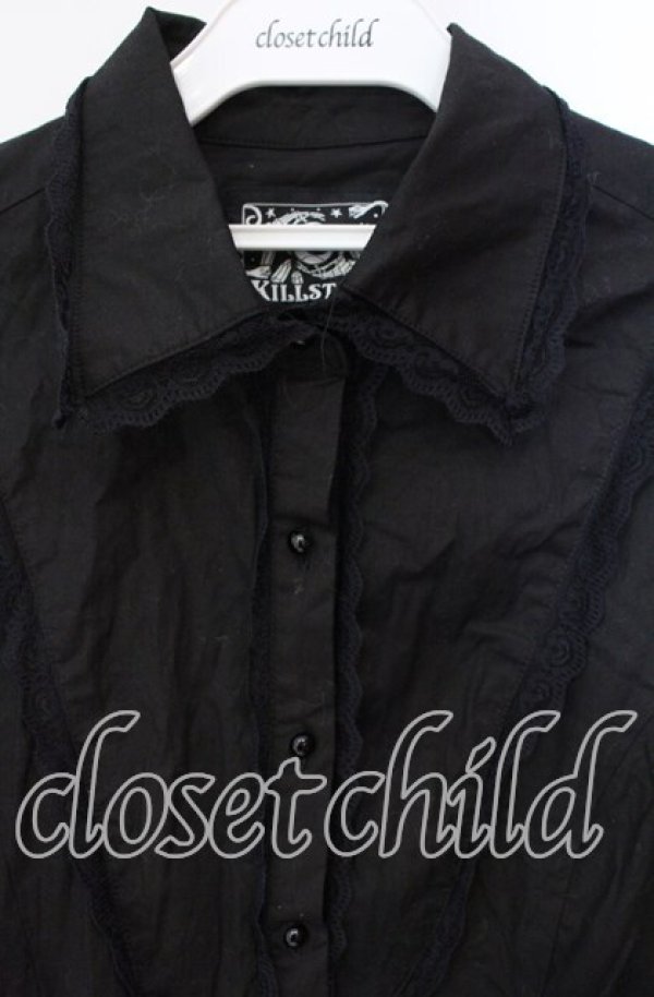 画像2: KILL STAR / Gothic Black Button-Up Corset Dress ドレス XL ブラック O-25-10-28-099-SL-OP-IG-OS (2)