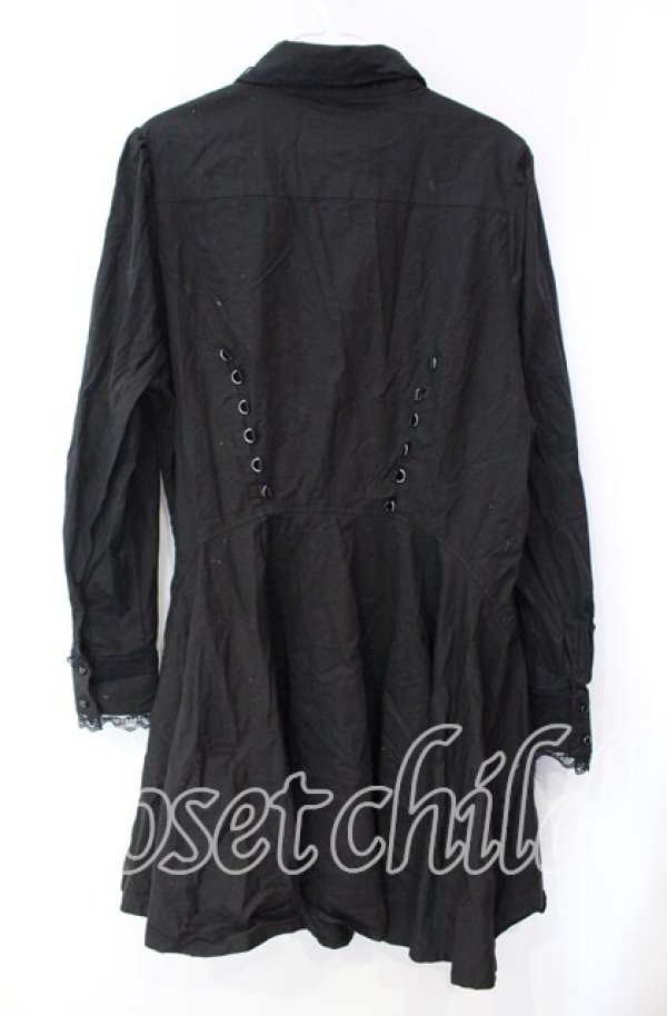 画像3: KILL STAR / Gothic Black Button-Up Corset Dress ドレス XL ブラック O-25-10-28-099-SL-OP-IG-OS (3)