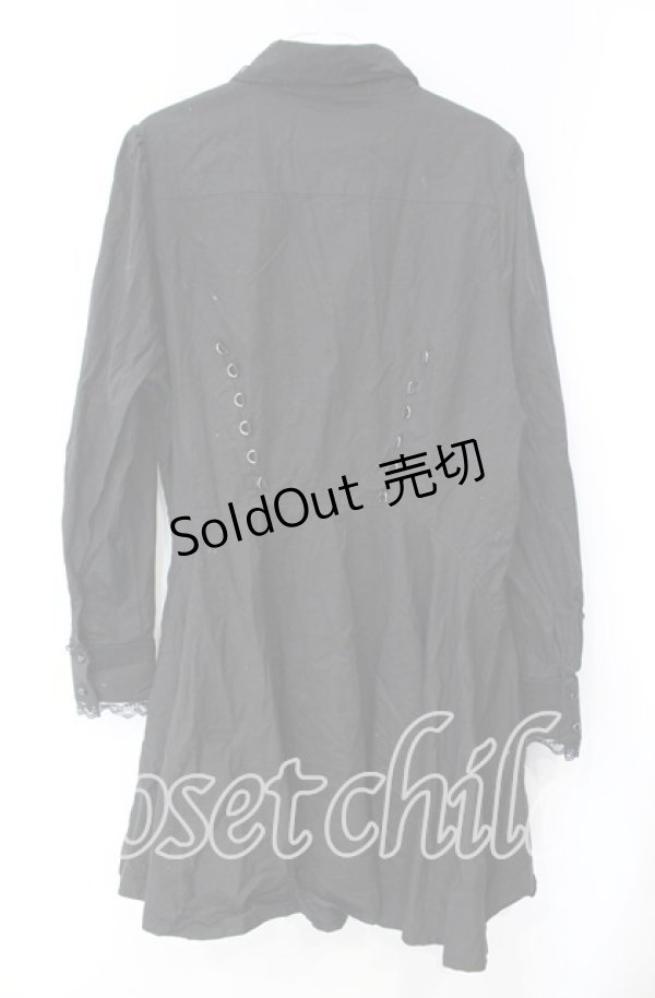 画像3: KILL STAR / Gothic Black Button-Up Corset Dress ドレス XL ブラック O-25-10-28-099-SL-OP-IG-OS (3)