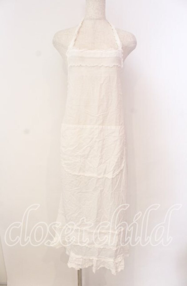 画像1: PINK HOUSE / ポケット付きタックエプロン  シロ O-25-10-28-010-LO-OP-IG-OS (1)