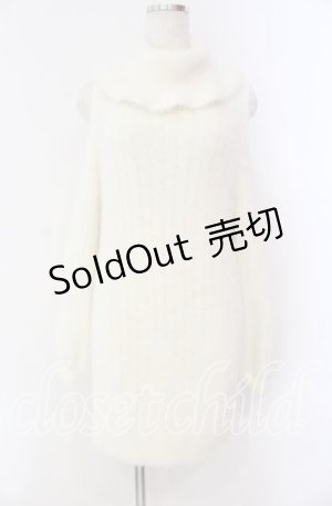 画像: LIZ LISA / フェザー肩あきニットワンピース  オフ O-25-10-28-011-LO-OP-IG-OS