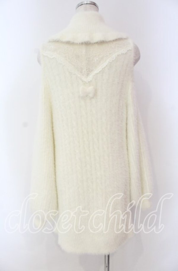 画像3: LIZ LISA / フェザー肩あきニットワンピース  オフ O-25-10-28-011-LO-OP-IG-OS (3)