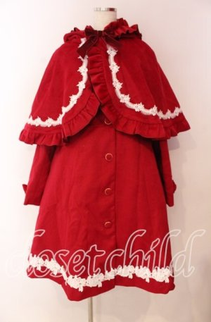 画像: axes femme kawaii / 童話の小公女コート M ワイン O-25-10-28-017-AX-CO-OW-OS