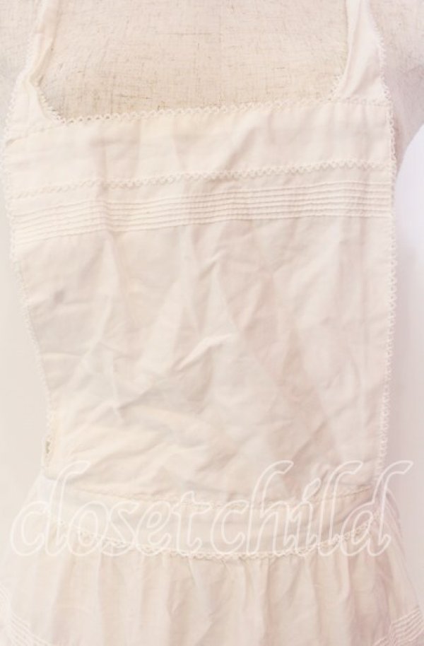 画像2: WONDERFUL WORLD / タックエプロン  シロ O-25-10-28-019-LO-OP-IG-OS (2)