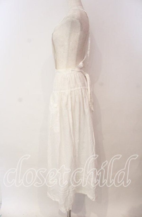 画像4: WONDERFUL WORLD / タックエプロン  シロ O-25-10-28-019-LO-OP-IG-OS (4)