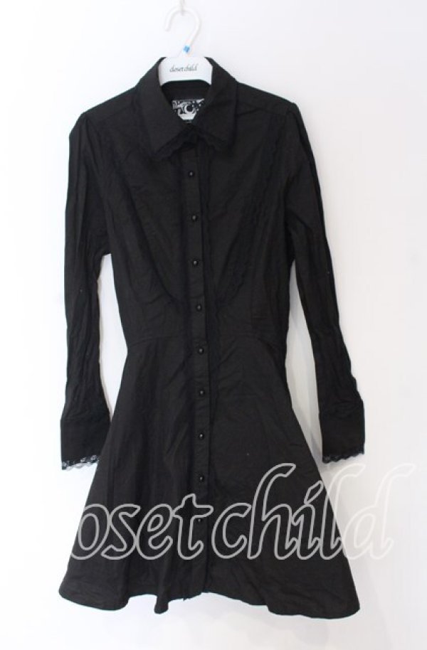 画像1: KILL STAR / Gothic Black Button-Up Corset Dress ドレス M ブラック O-25-10-29-033-SL-OP-IG-OS (1)