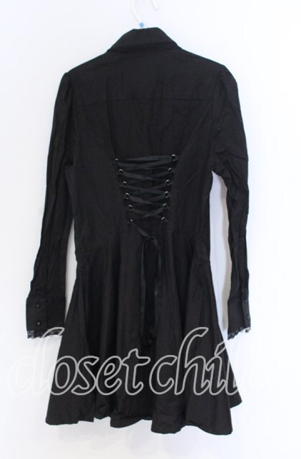画像3: KILL STAR / Gothic Black Button-Up Corset Dress ドレス M ブラック O-25-10-29-033-SL-OP-IG-OS (3)