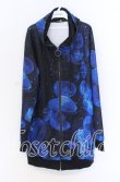 画像1: NieR Clothing / 海月ZIP OUTER  ブラック×ブルー O-25-10-29-034-PU-TO-IG-OS (1)