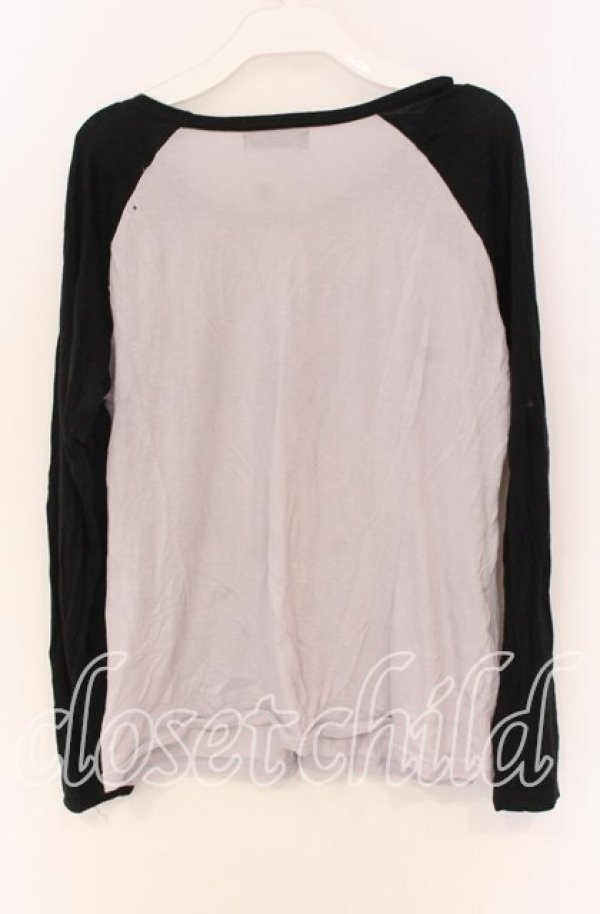 画像3: PEACE NOW / エビィちゃんラグランカットソー M ラベンダー×ブラック O-25-10-29-035-PU-TO-IG-OS (3)