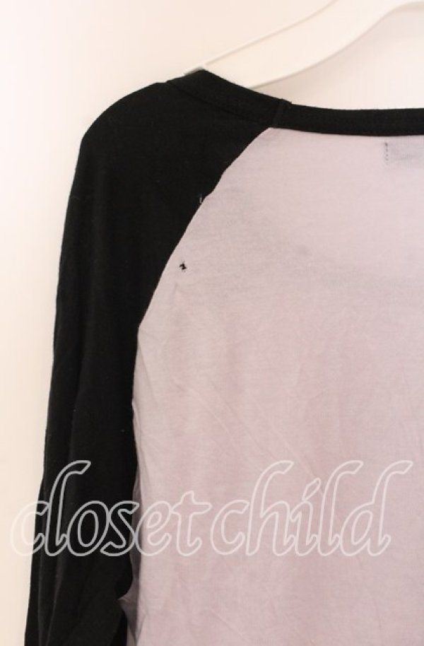 画像4: PEACE NOW / エビィちゃんラグランカットソー M ラベンダー×ブラック O-25-10-29-035-PU-TO-IG-OS (4)