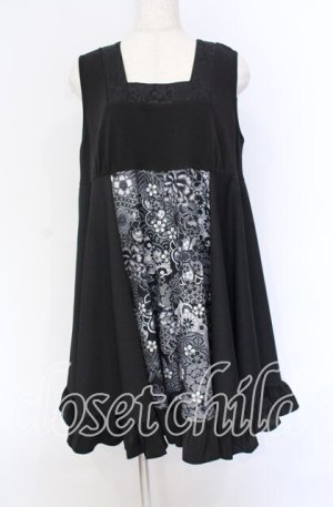 画像: Qutie Frash / プレミアムセット2024-朧月-　ベビードールワンピース  ブラック O-25-10-29-006-QU-TO-IG-OS