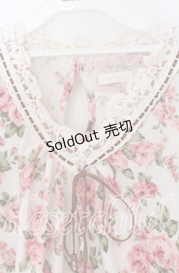 画像2: LIZ LISA / 花柄起毛チュニック  オフ×ピンク O-25-10-29-042-LO-TO-IG-OS (2)