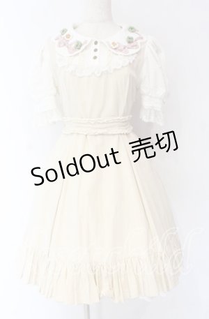 画像: 星箱works / 四つ葉のクローバーワンピース  ベージュ O-25-10-29-048-PU-OP-OW-OS