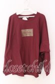 画像1: axes femme / アソートロゴドルマンTシャツ  ワイン O-25-10-29-049-AX-TS-IG-OS (1)