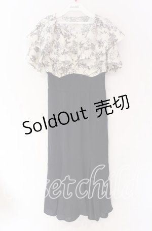 画像: axes femme / ハイウエストドッキングワンピース  ネイビー O-25-10-29-051-AX-OP-IG-OS