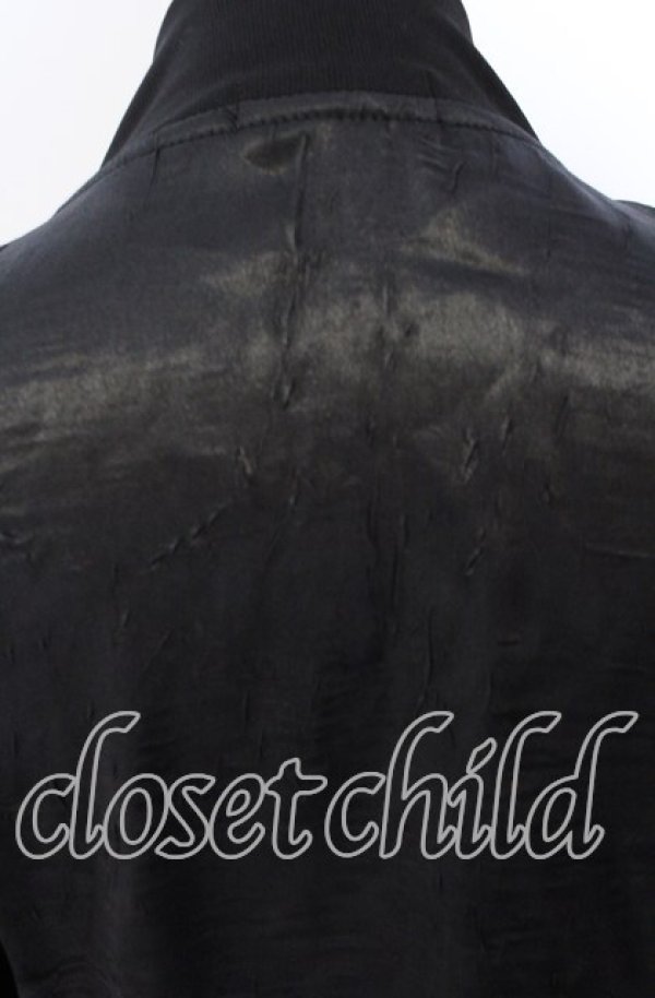 画像4: Qutie Frash / ミリタリーメッシュショートブルゾン  ブラック O-25-10-29-007-QU-JA-IG-OS (4)