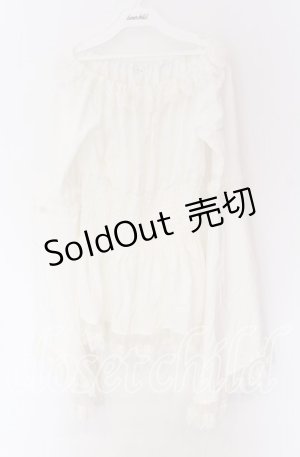 画像: Triple fortune / シャーリングブラウス(長袖) M ホワイト O-25-10-29-058-EL-BL-IG-OS