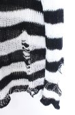 画像2: KILL STAR / Pugsley Knit Sweater XL ブラック×ホワイト O-25-10-29-060-SL-TO-IG-OS (2)