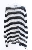 画像3: KILL STAR / Pugsley Knit Sweater XL ブラック×ホワイト O-25-10-29-060-SL-TO-IG-OS (3)
